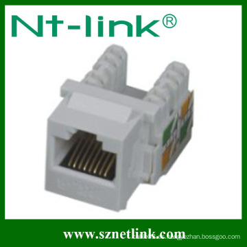 IDC doble Cat. 5E / Cat. 6 RJ 45 Keystone Jack